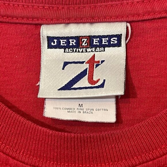 Vintage UNM‎ Lobos Football T-Shirt 2002 Las Vegas Bowl Men’s Red Long Sleeve - Picture 6 of 9